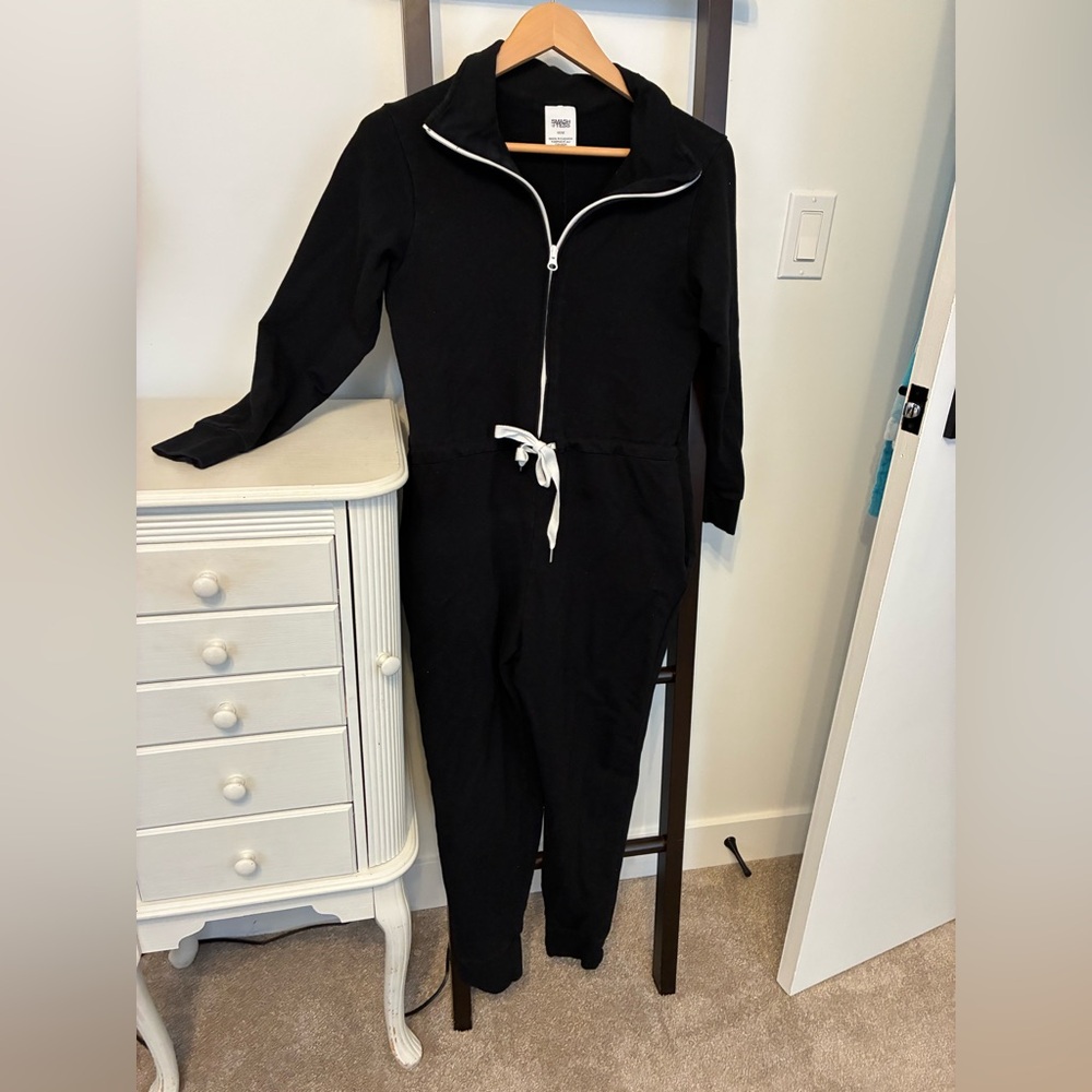 Smash + Tess Black Jumpsuit with White Accents - Picture 3 of 14